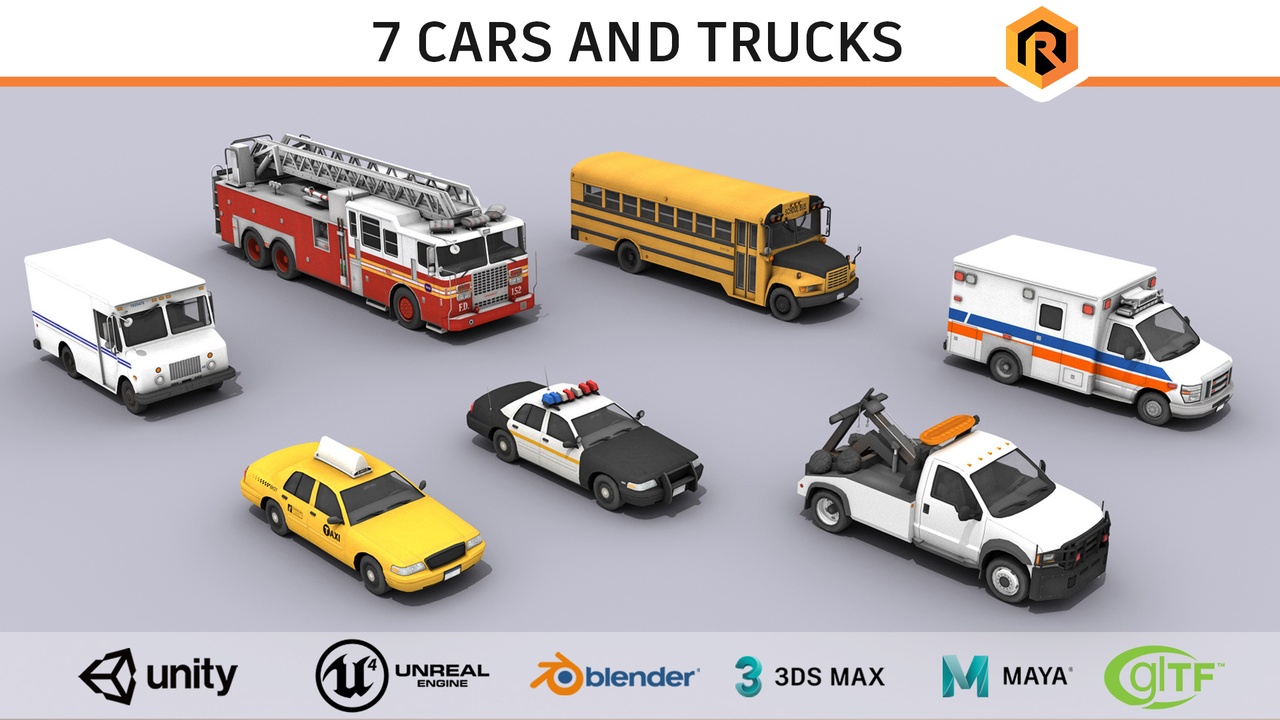 Média 1 pour l'article 7 Service Cars And Trucks Collection