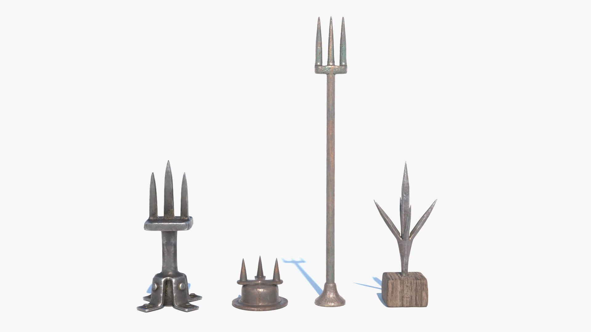 Medieval Lightning Rods - Game Asset | PBR | Low-poly | | Fab