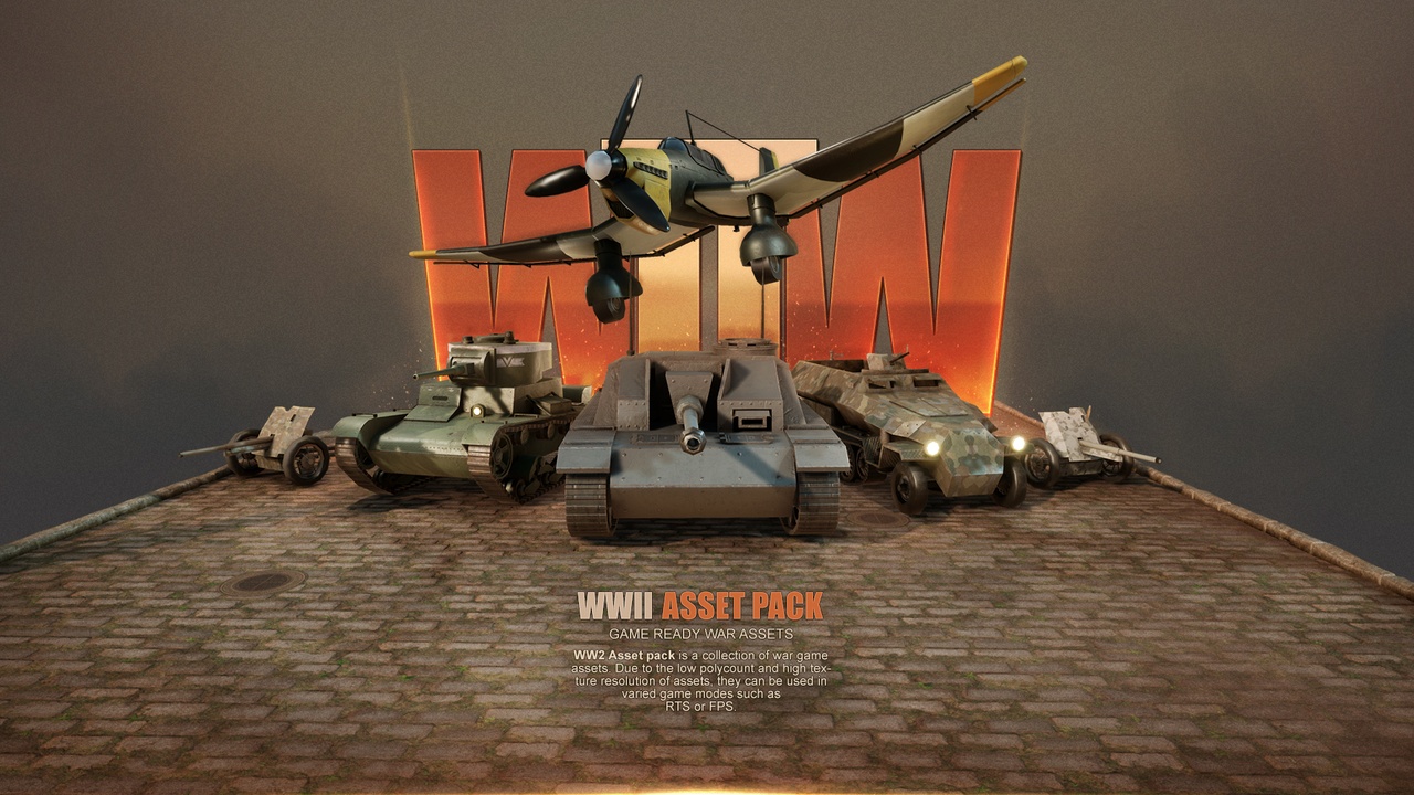 Media 1 for listing WWII Asset pack