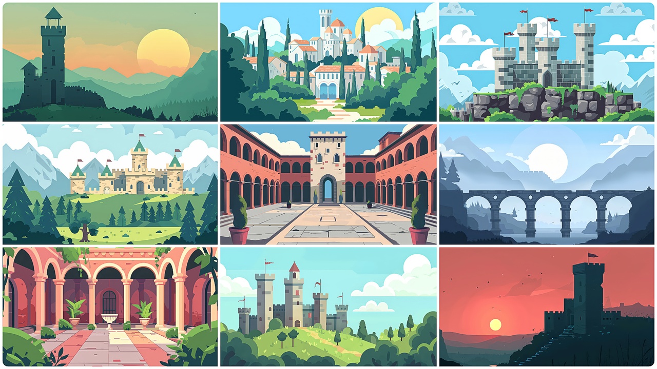 Media 1 for listing BACKGROUND - Vector Medieval 2