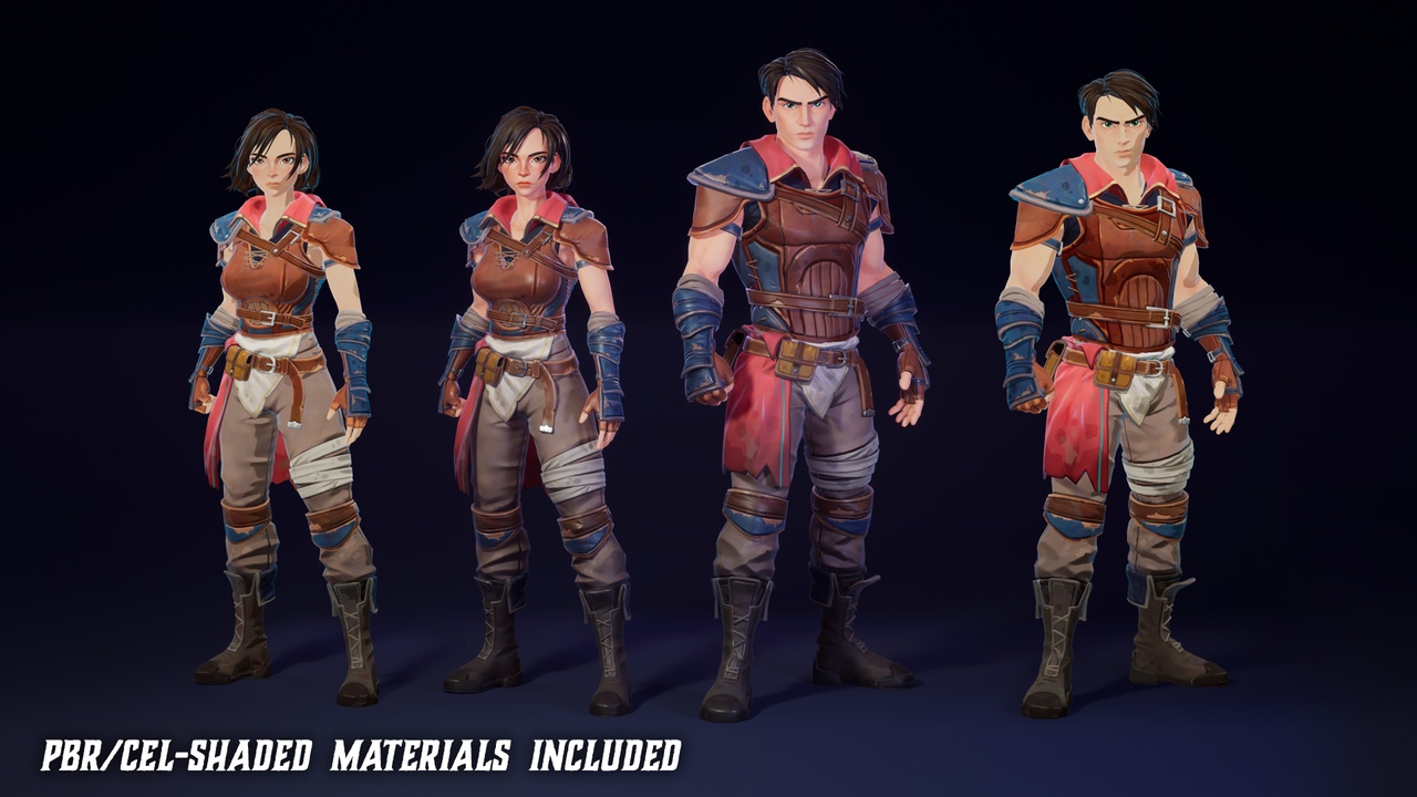 Media 1 for listing Stylized Characters - Modular Stylized Character Creator - Adventurer