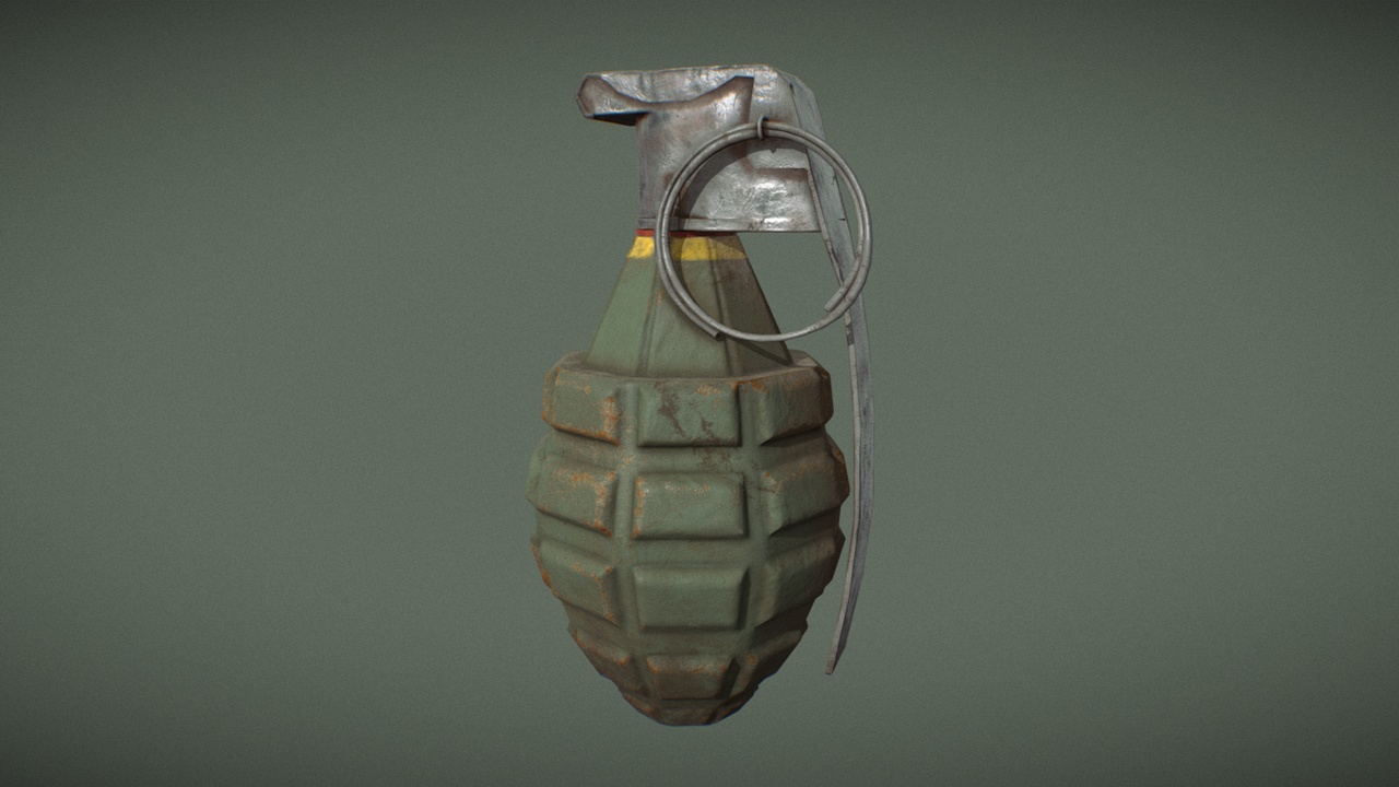 Media 1 for listing AAA Grenade MK2 WW2 [Game Ready]