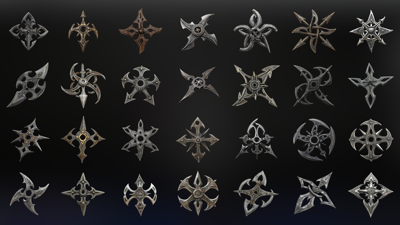 Média 1 pour l'article Shuriken - Icon Pack