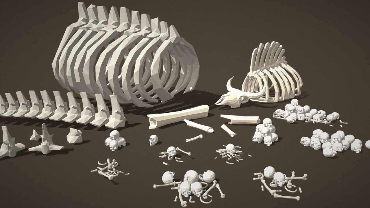 Media 1 for listing Props Pack - Bones & Skulls