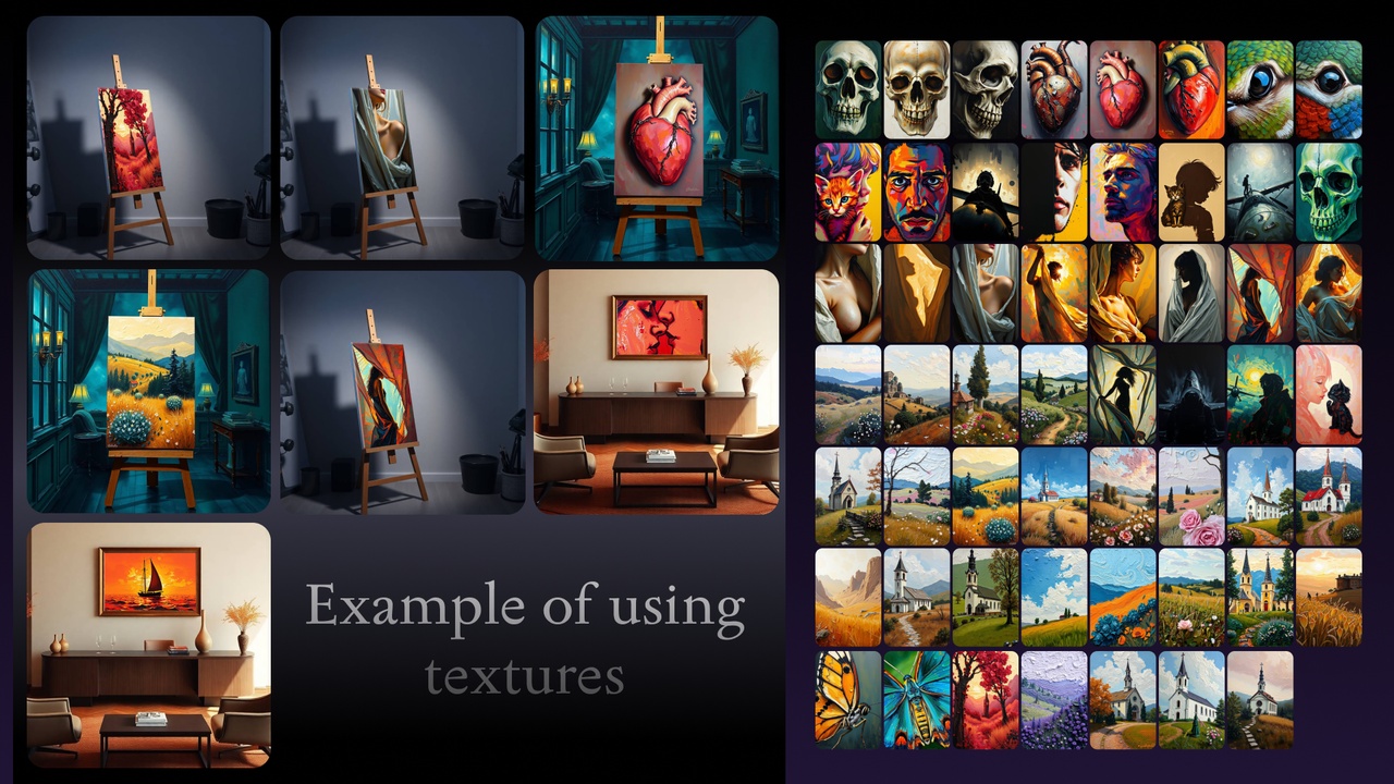 الوسائط 1 للقائمة Oil paintings Textures
