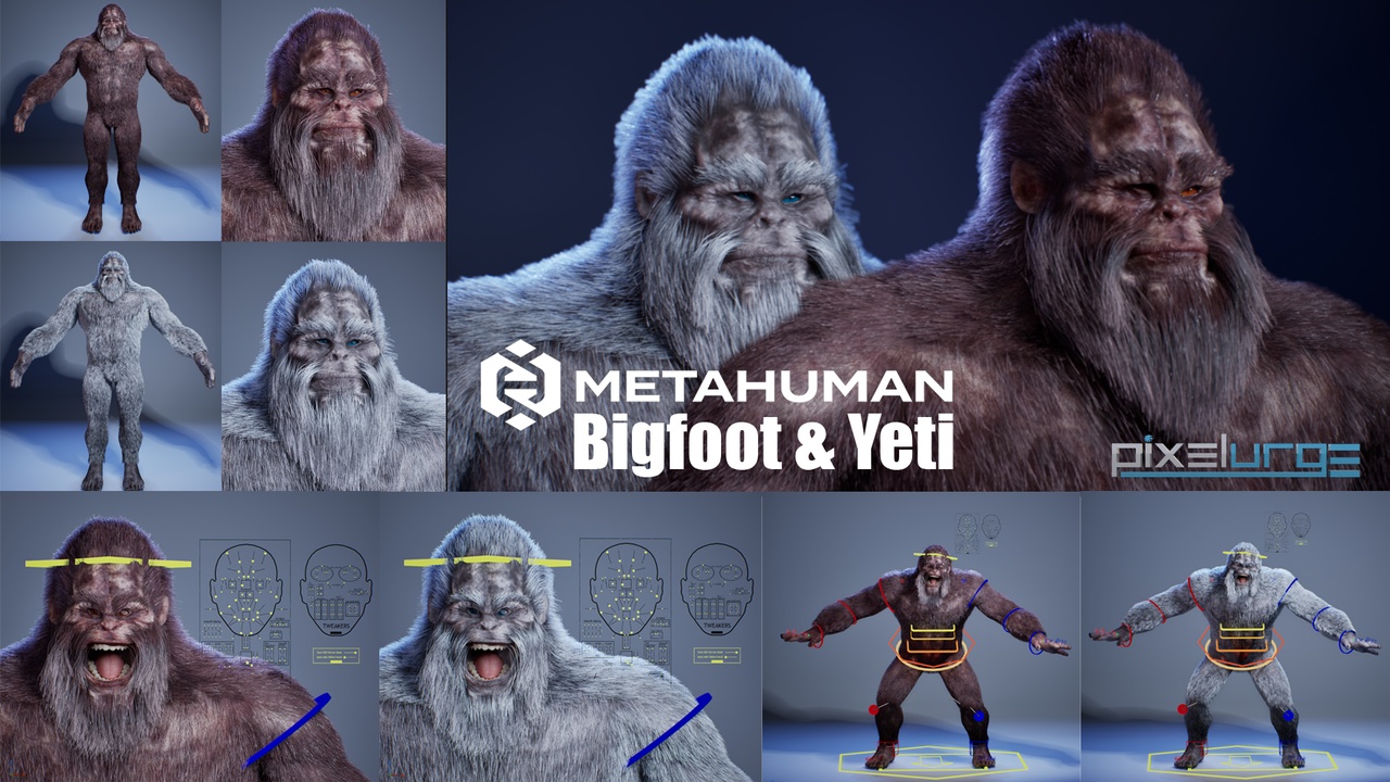 Media 1 for listing Bigfoot & Yeti – Custom MetaHuman Creatures | UE 5.8