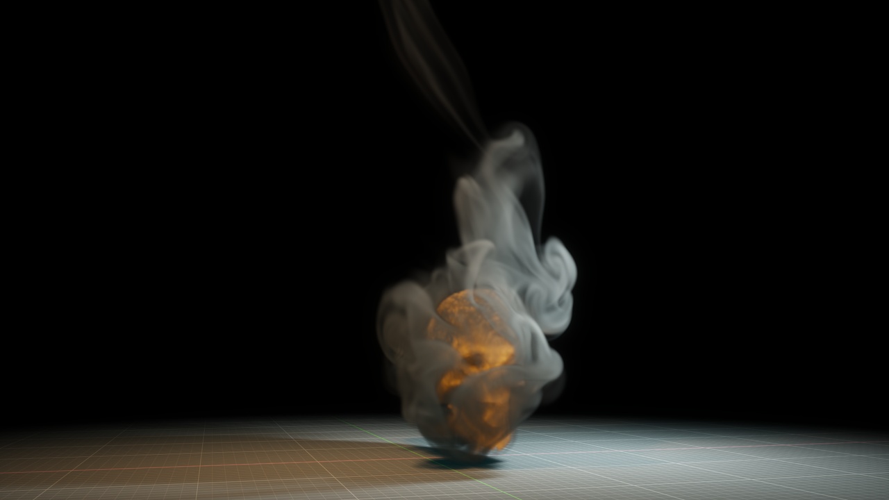 Media 1 for listing Skull Smoke And FIre Vdb Effects Pack Loop