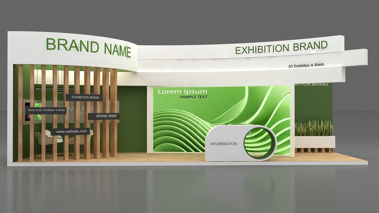 Media 1 for listing exhibition stand booth 3d model