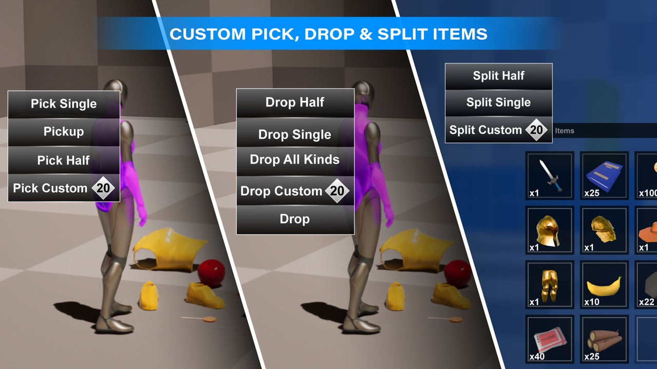 Media 1 for listing Game Ready Inventory, Crafting & Cooking System