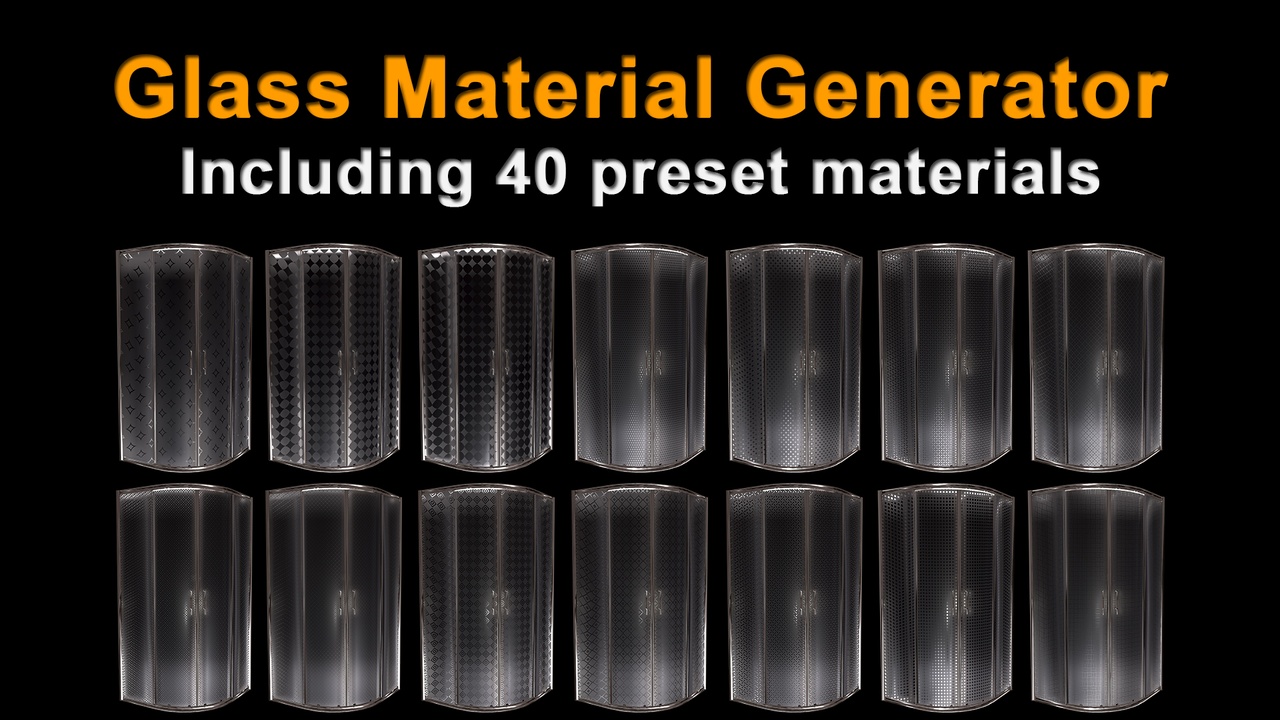 商品 Frosted Glass Material Generator 的媒体 1