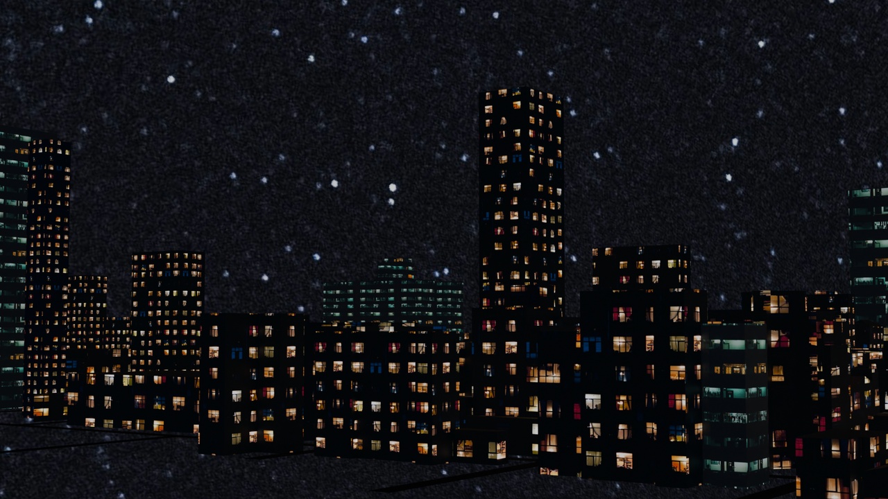 Media 1 for listing Low-poly night city