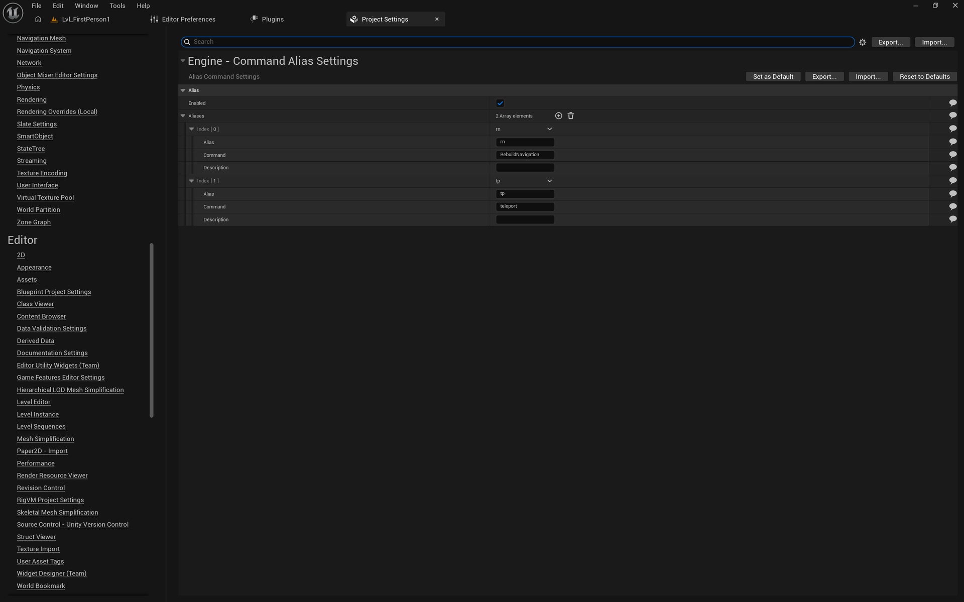 Media 1 for listing Aliasing for Command Console