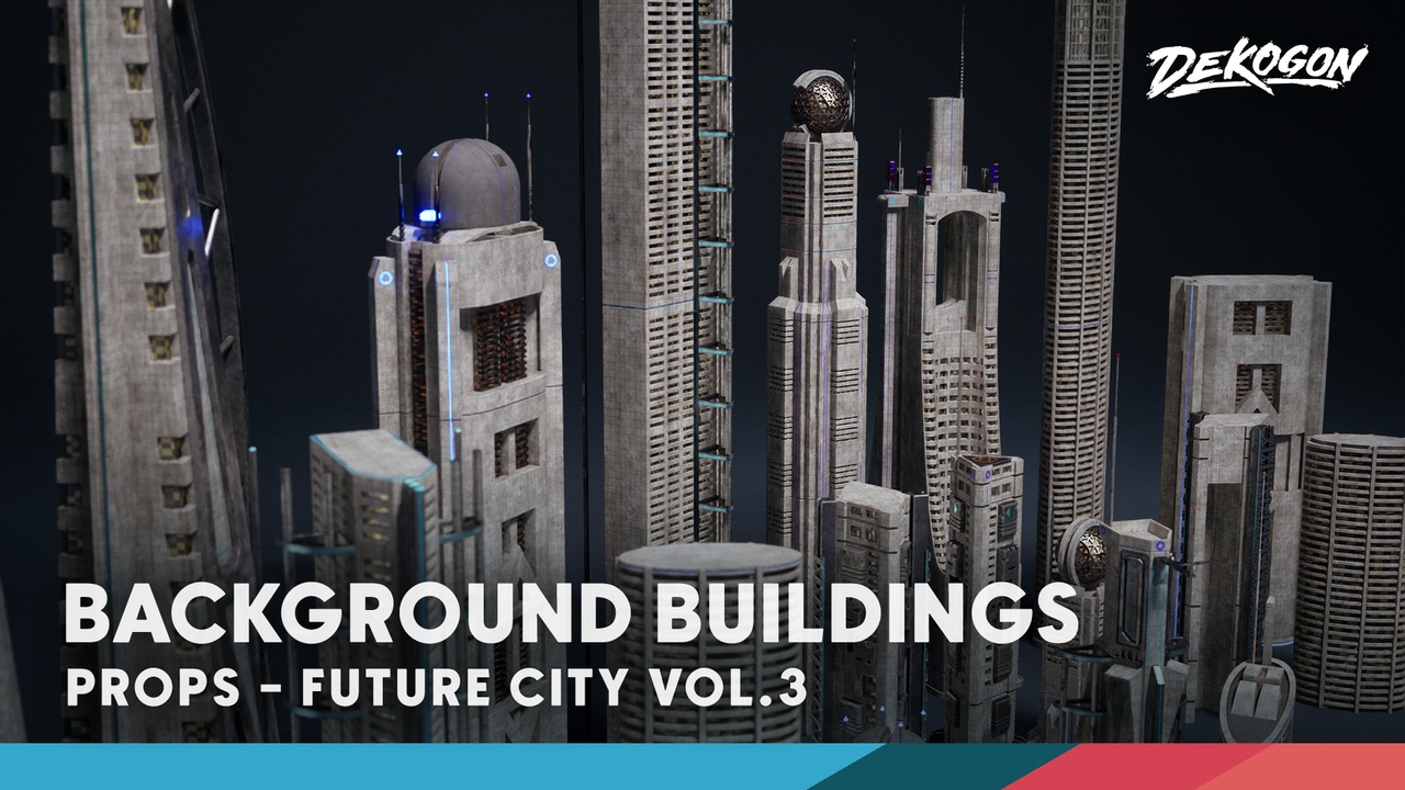 Future City VOL.3 - Background Buildings (Nanite + LP) 제품 등록을 위한 미디어 1개