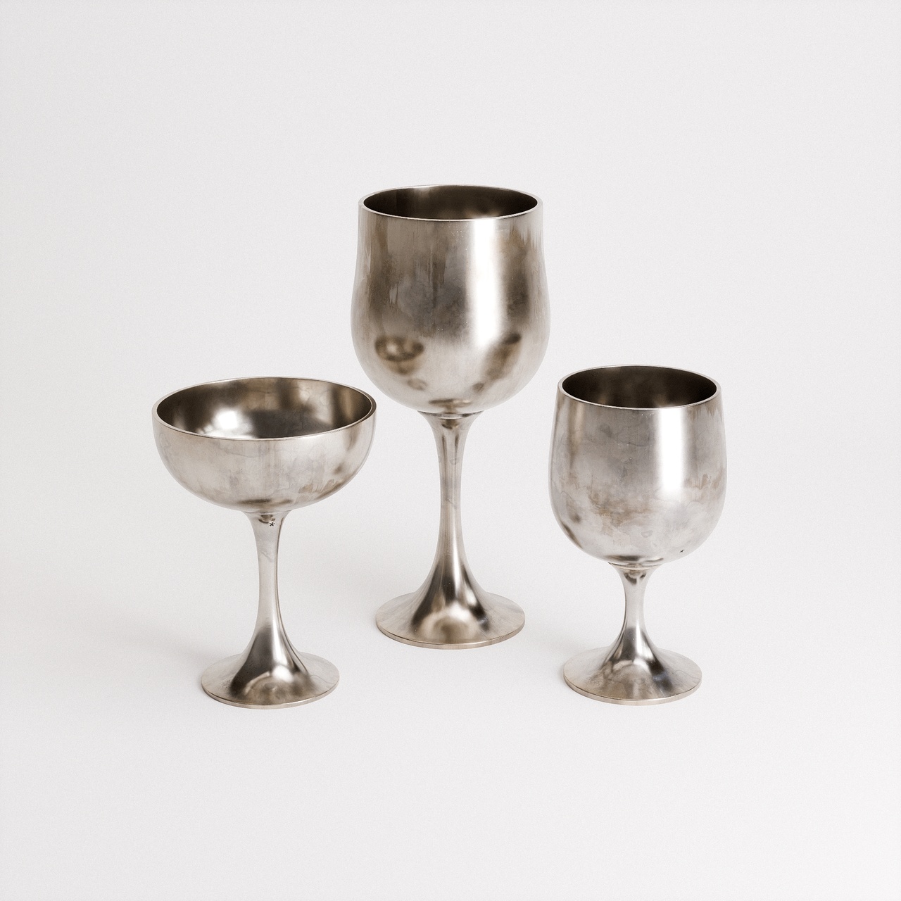 Media 1 for listing Pewter Goblets Set