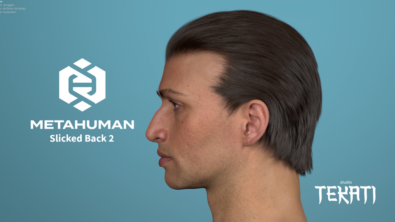 Media 1 for listing MetaHuman Slicked Back 02