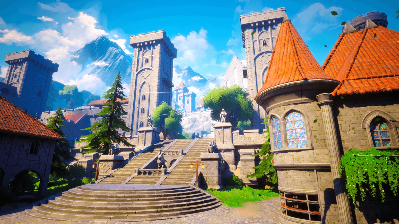 Media 1 for listing Stylized Fantasy Castle Environment (Stylized Castle, Modular, Medieval)