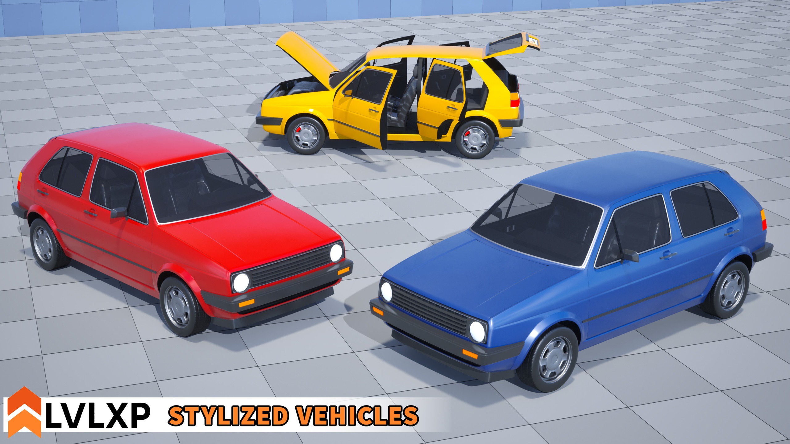 Media 1 for listing Stylized Drivable Vehicles - Compact Car "Shaggy"