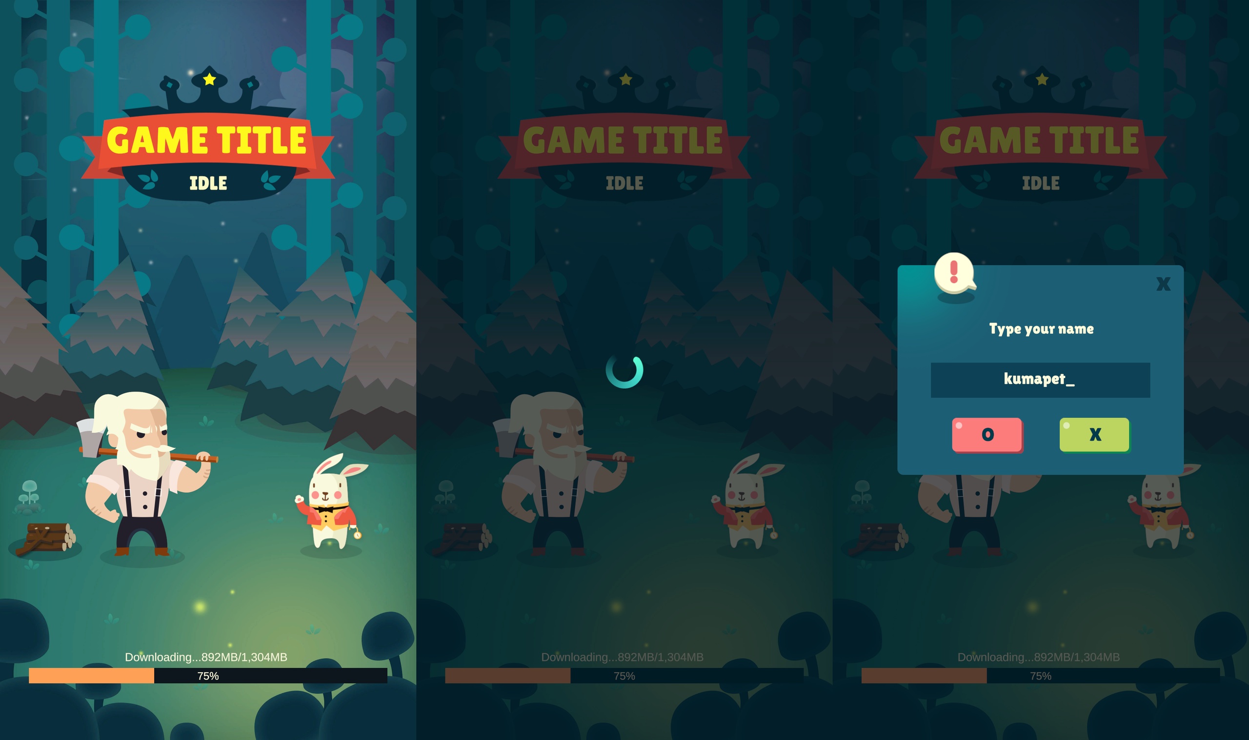 Media 1 for listing Idle Game Vertical Ui Kit