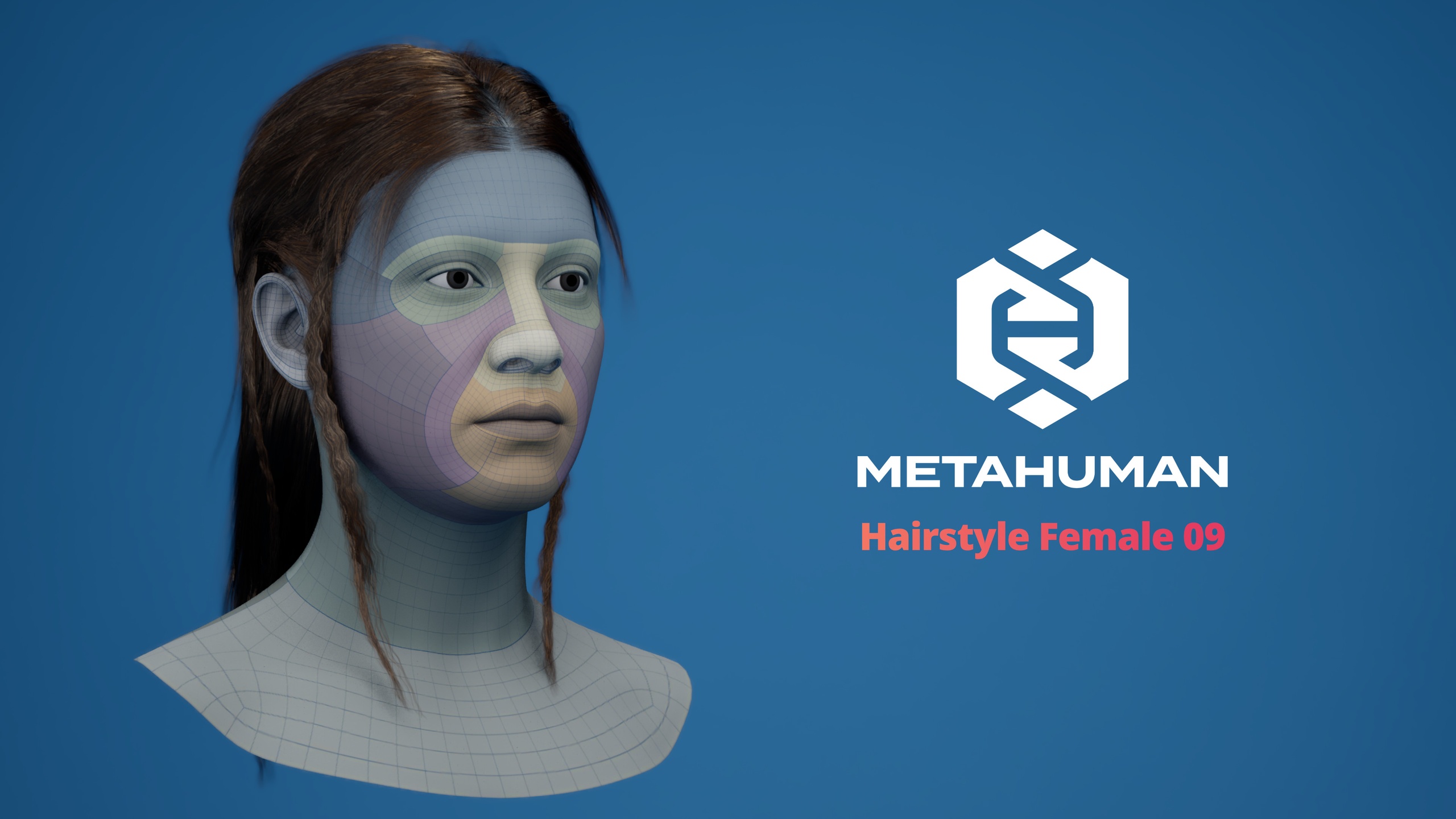 Media 1 for listing MetaHuman Hairstyle Female 09 Groom