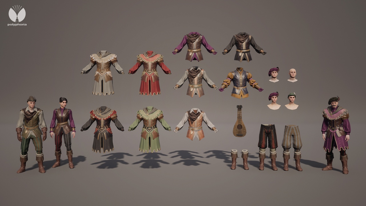 Media 1 for listing Modular Bard - Metahuman - Male/Female