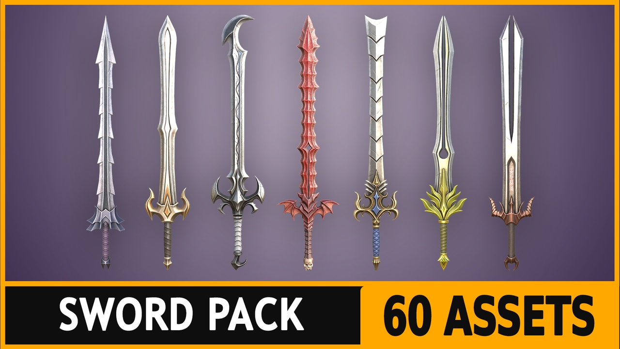 Media 1 for listing Warrior Swords - Fantasy RPG Weapons Pack