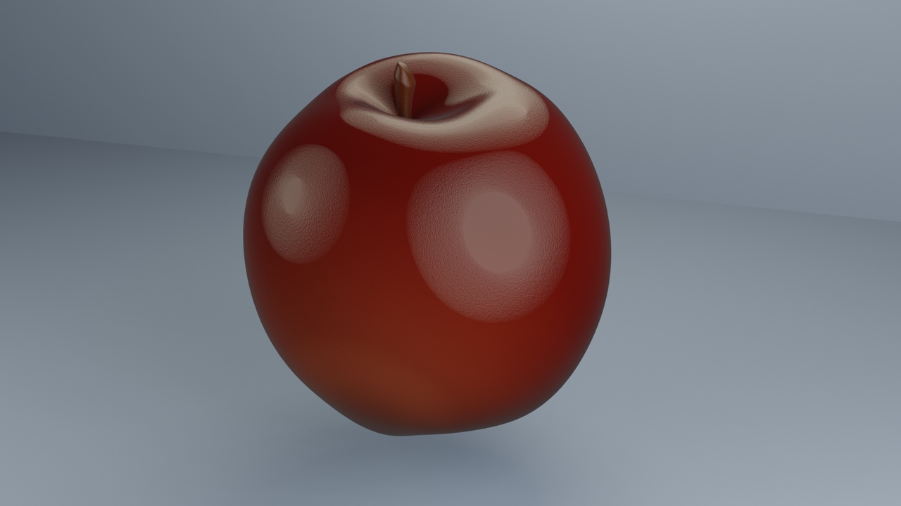 Media 1 for listing Low Poly Red Apple Fruit