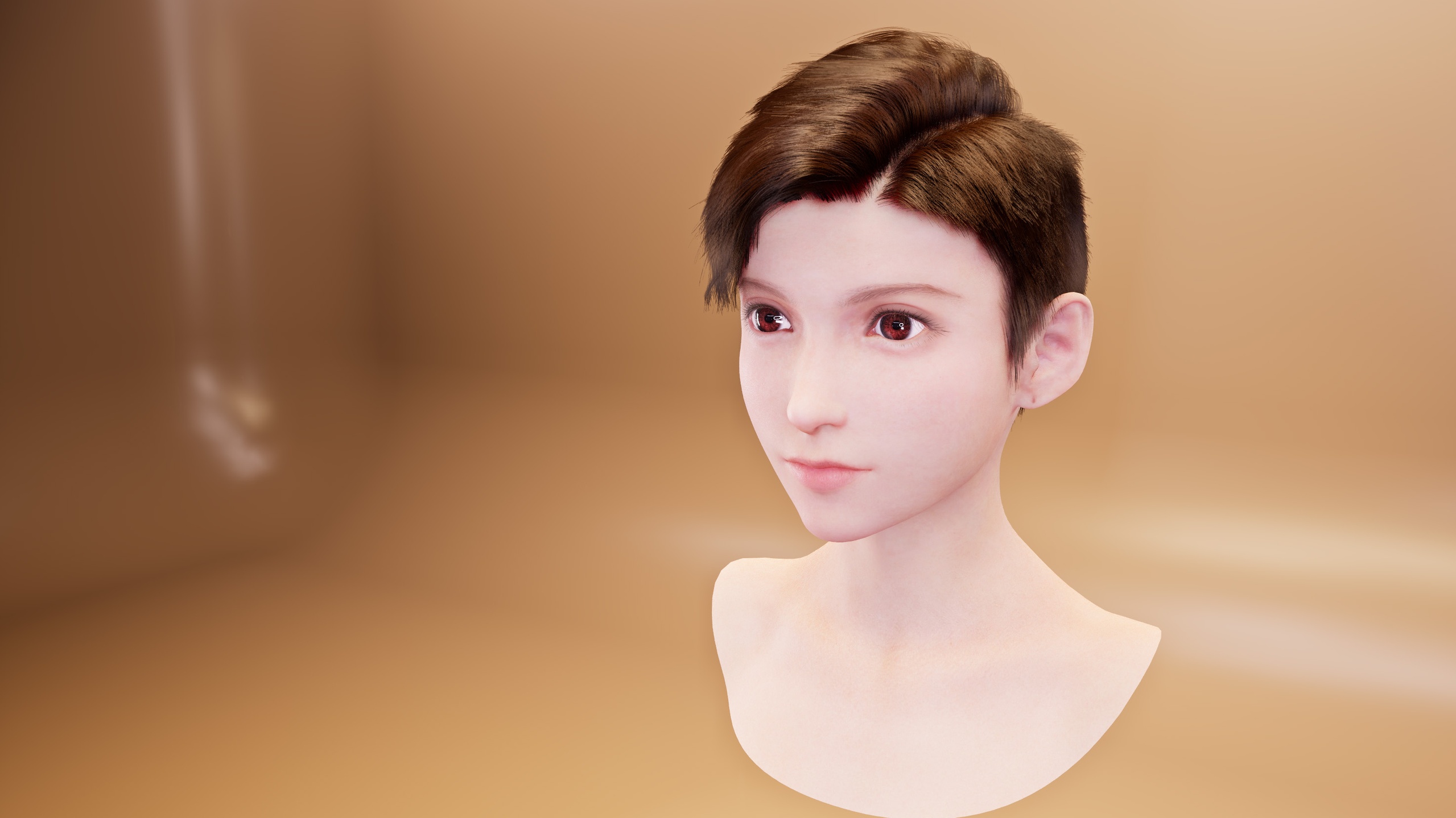 Media 1 for listing Real-time Classic Side Part Short Groom Hair For Metahuman