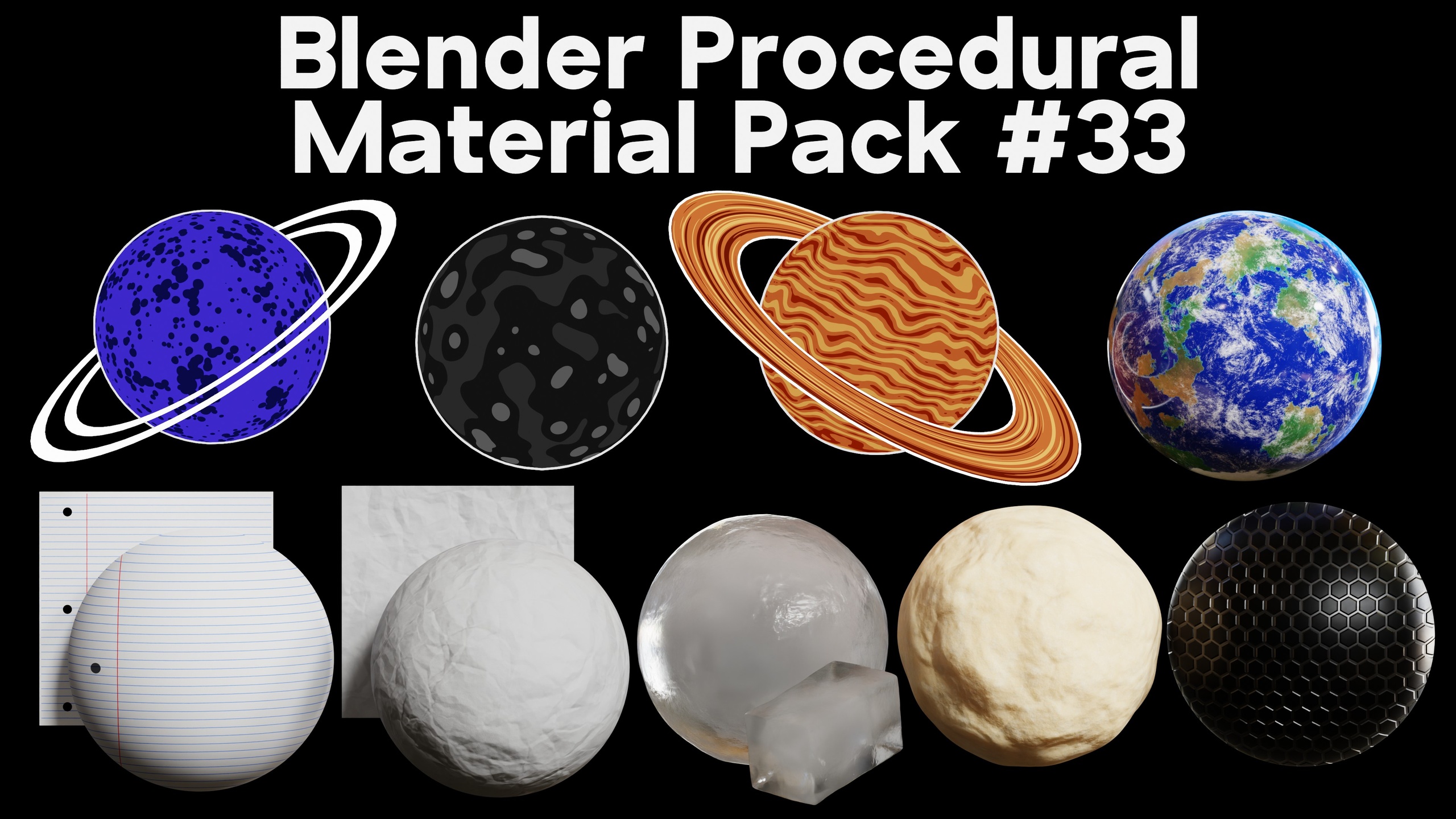 Media 1 for listing Blender Procedural Material Pack #33