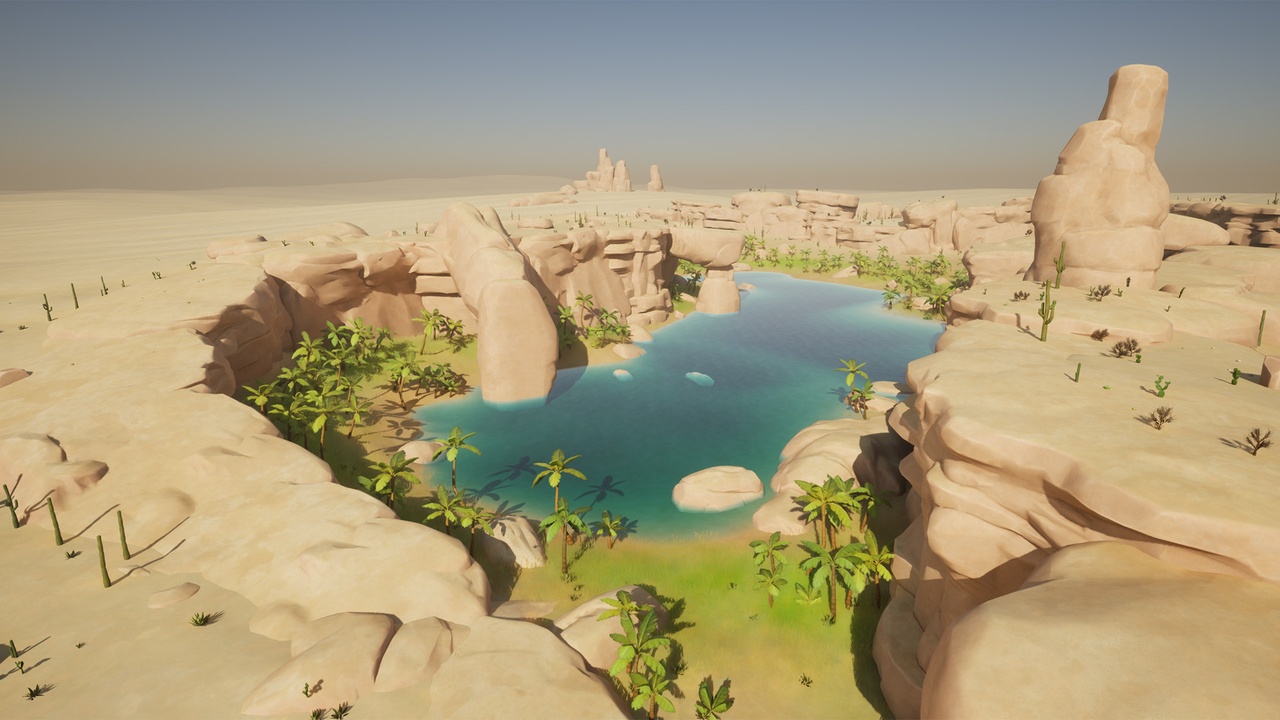 Media 1 for listing Stylized Desert Oasis