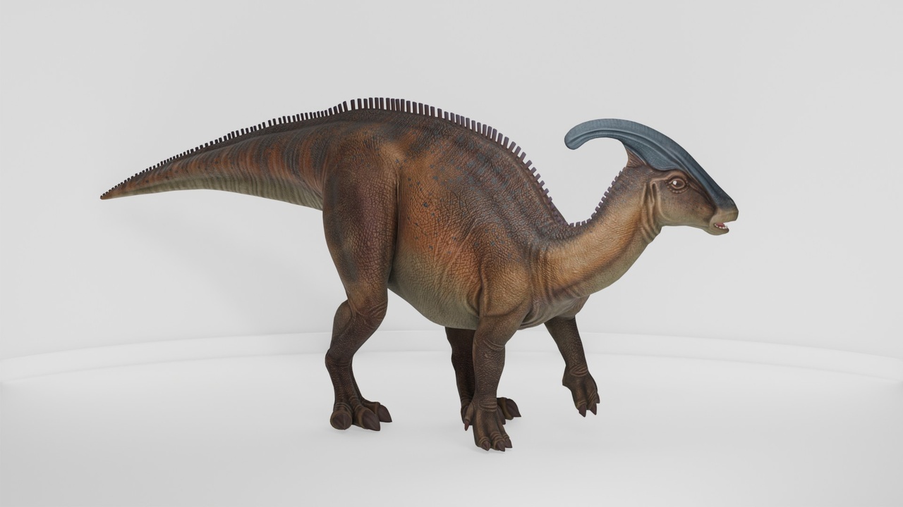 Media 1 for listing Realistic Parasaurolophus Dinosaur