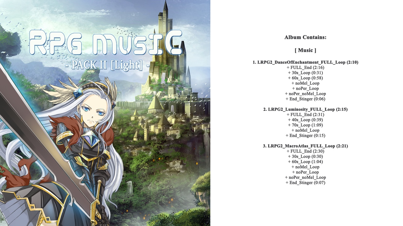 Light RPG Music Pack 2 [Thematic] | Fab