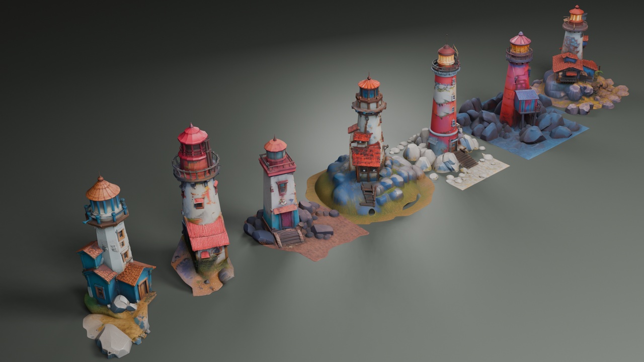 Media 1 for listing Stylized Lighthouses🗼