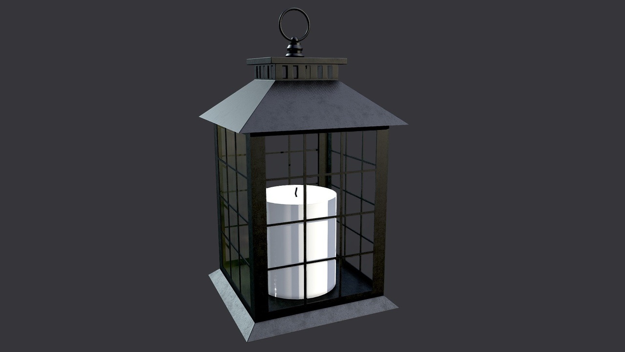 Media 1 for listing Lantern With Candle