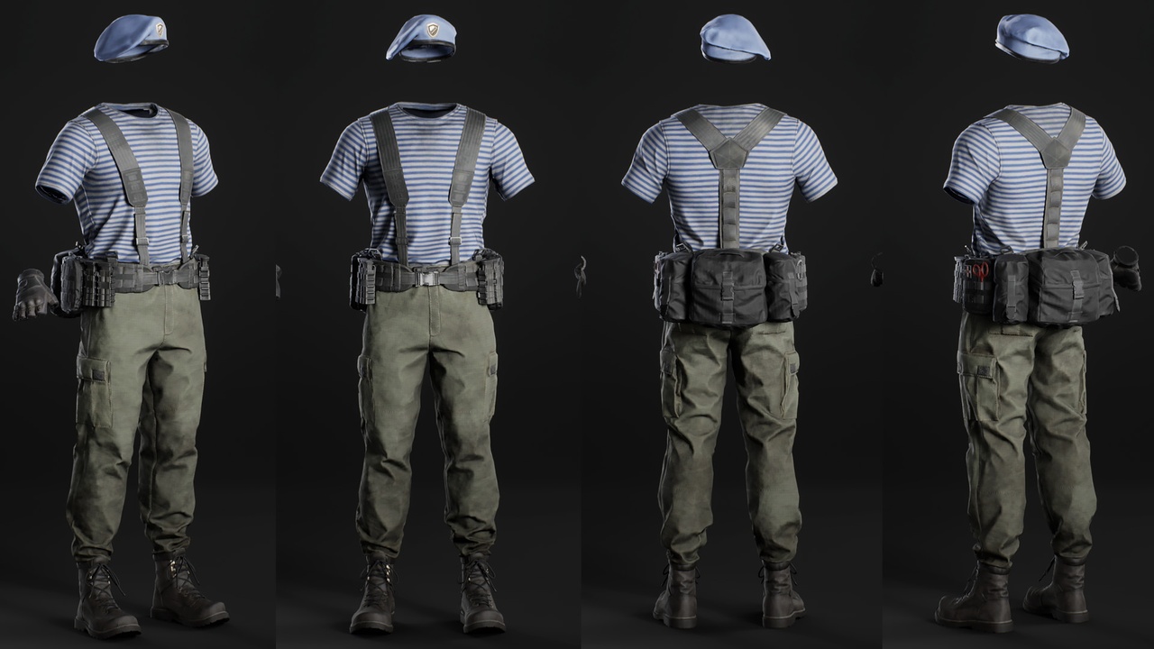 Media 1 for listing Casual Military Outfit 10 - Metahuman