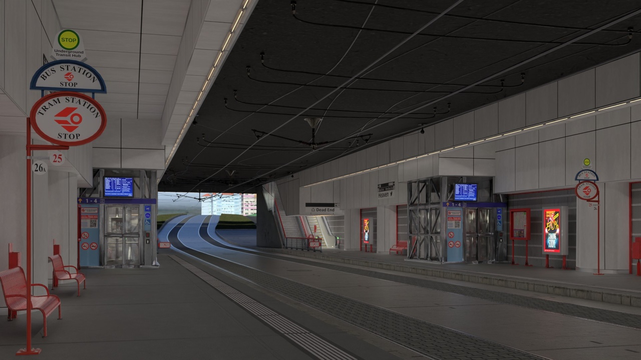Medium 1 für Eintrag Urban Transit Hub - Optimized Underpass Scene for Blender