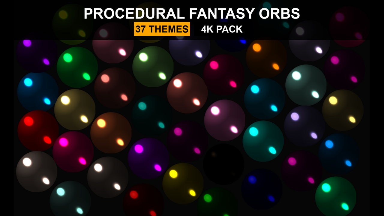 Media 1 for listing Procedural Fantasy Orb & Icon Pack