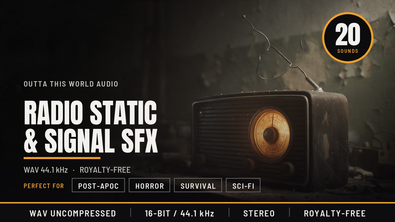Media 1 for listing Radio Static Game Sound Effects - Tuning, Squelch, Morse and Interference