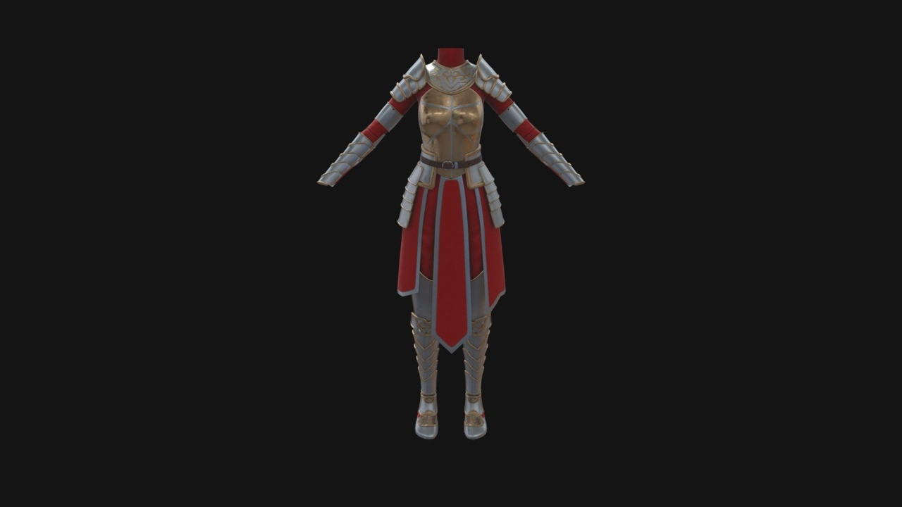 Media 1 for listing Procedural female armor test 5