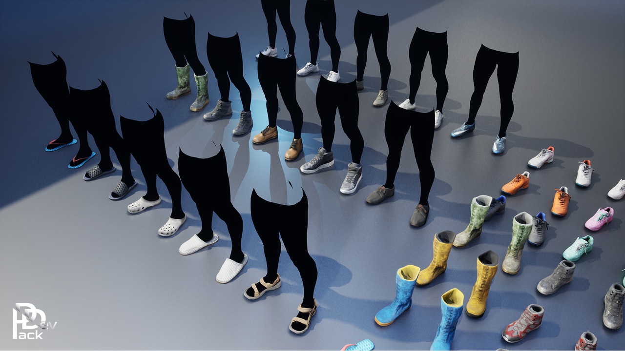 Civilian Shoes I 50+ Assets ilanı için 1. medya