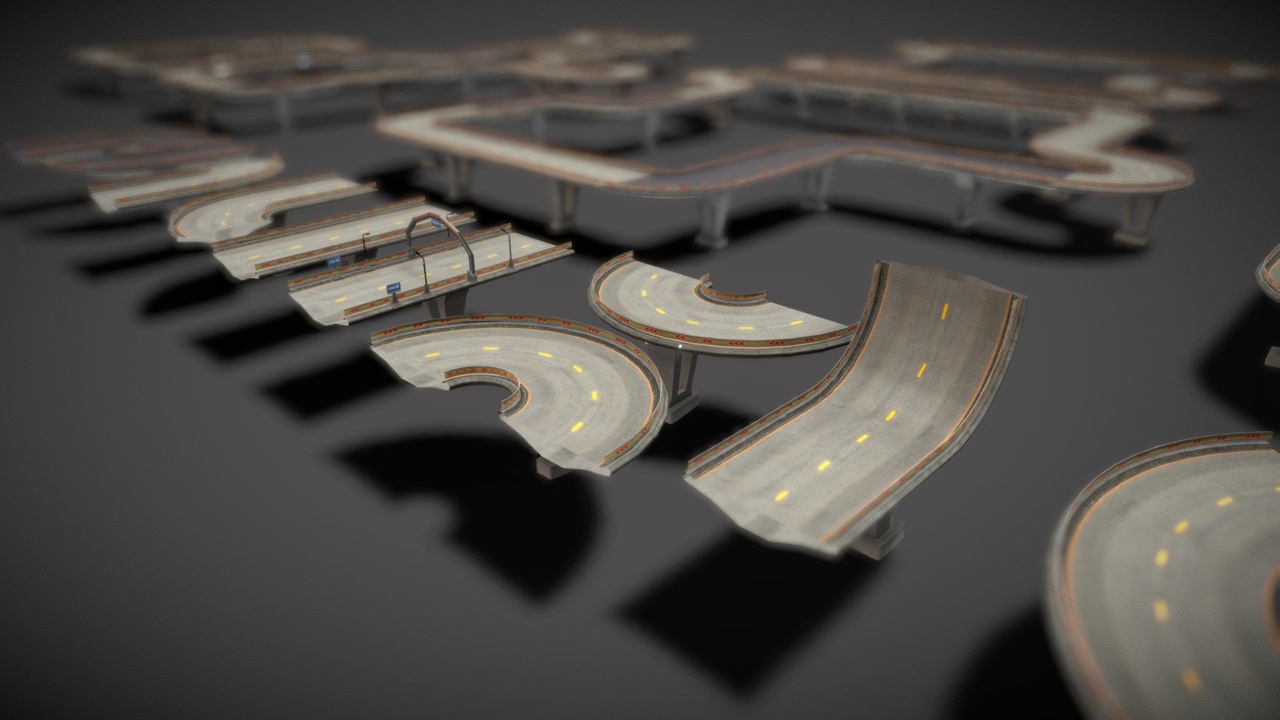 Modular_ Road Pack 3D | Fab