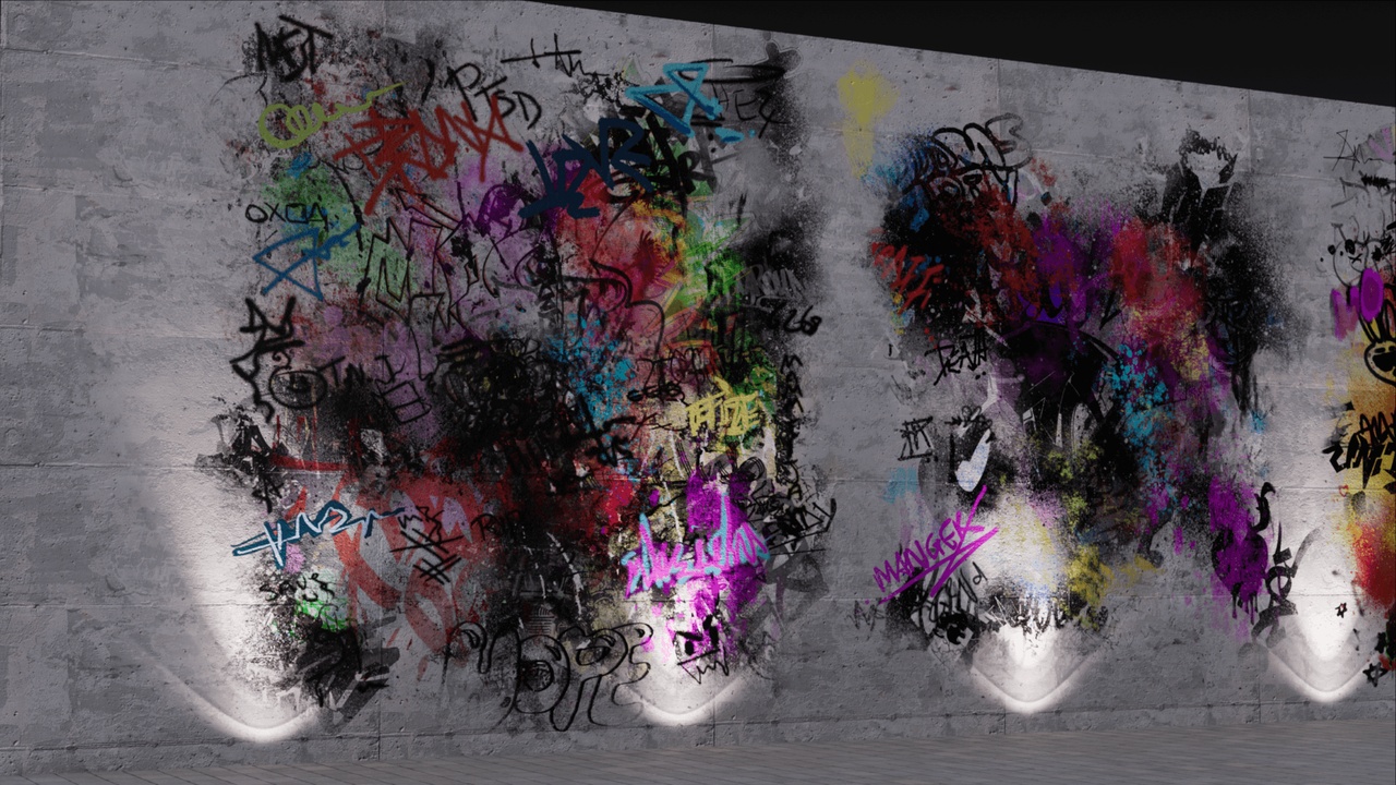 Graffiti Wall Art 제품 등록을 위한 미디어 1개