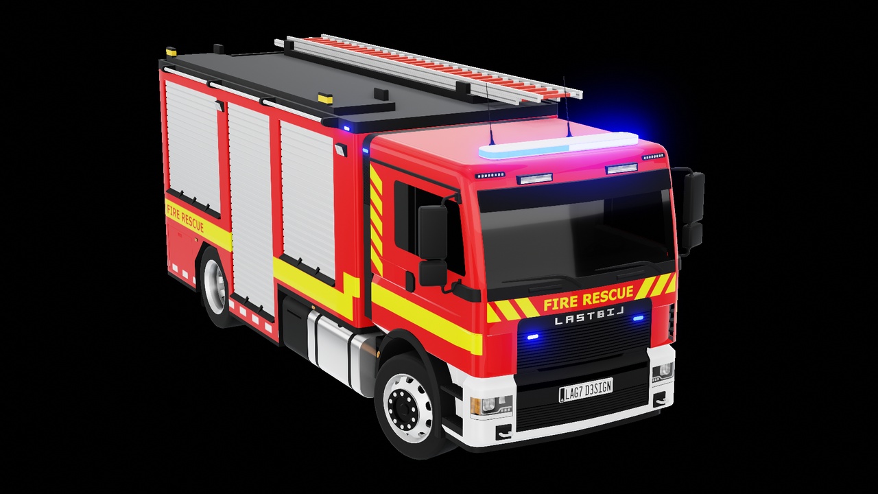 Media 1 for listing Fire Truck - Generic low poly