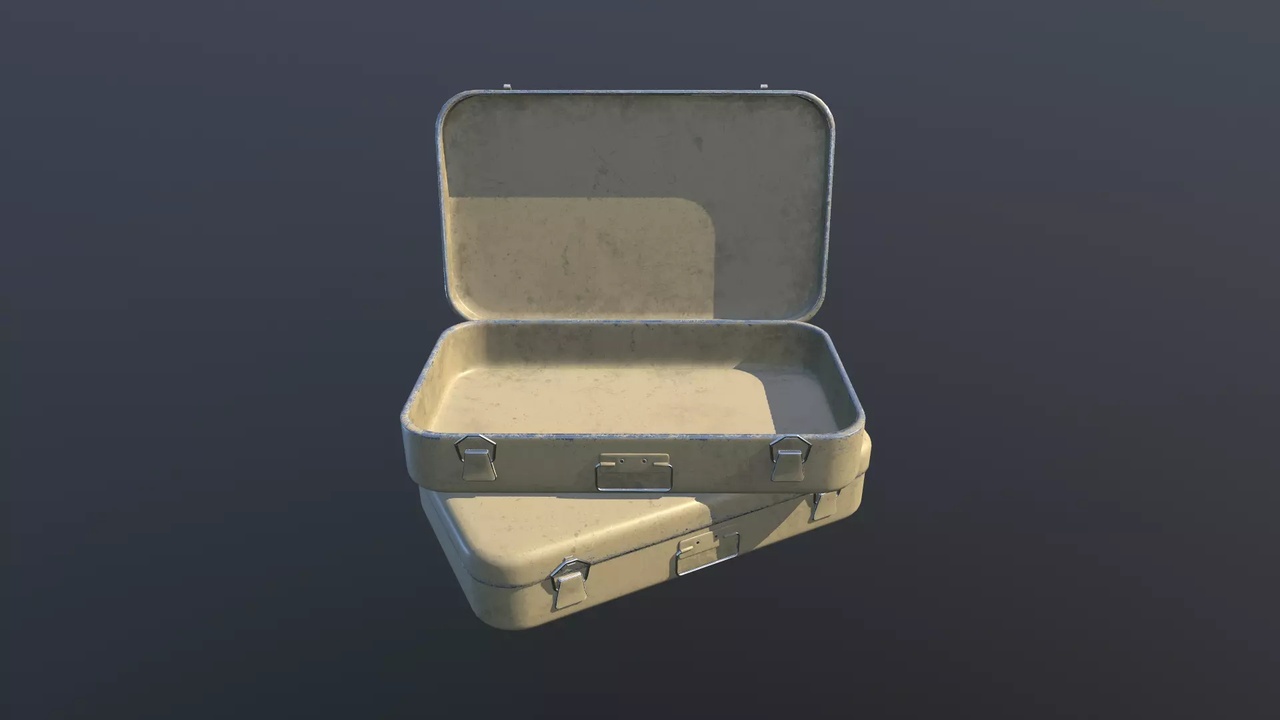 Media 1 for listing Animated Military Storage Case - Low Poly PBR 3D Model