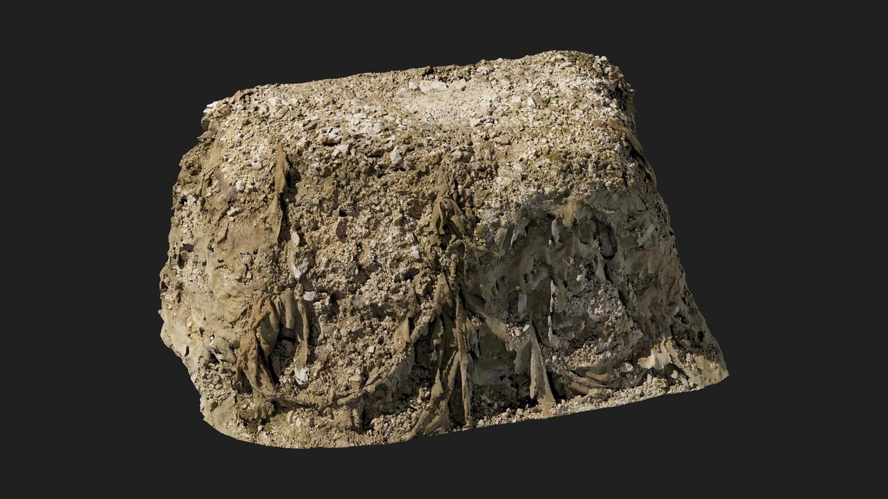 Media 1 for listing Military Trenches Wall Sandbag Canvas Torn 02