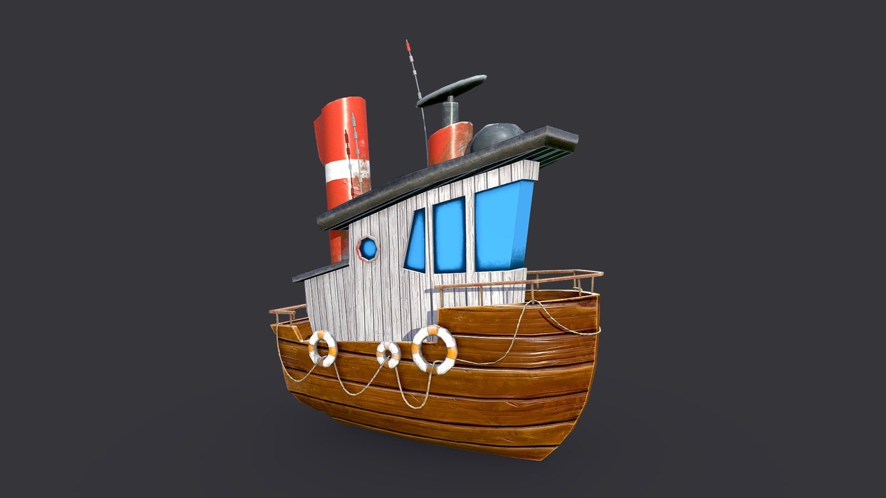Cartoon Mini Steam Boat 제품 등록을 위한 미디어 1개