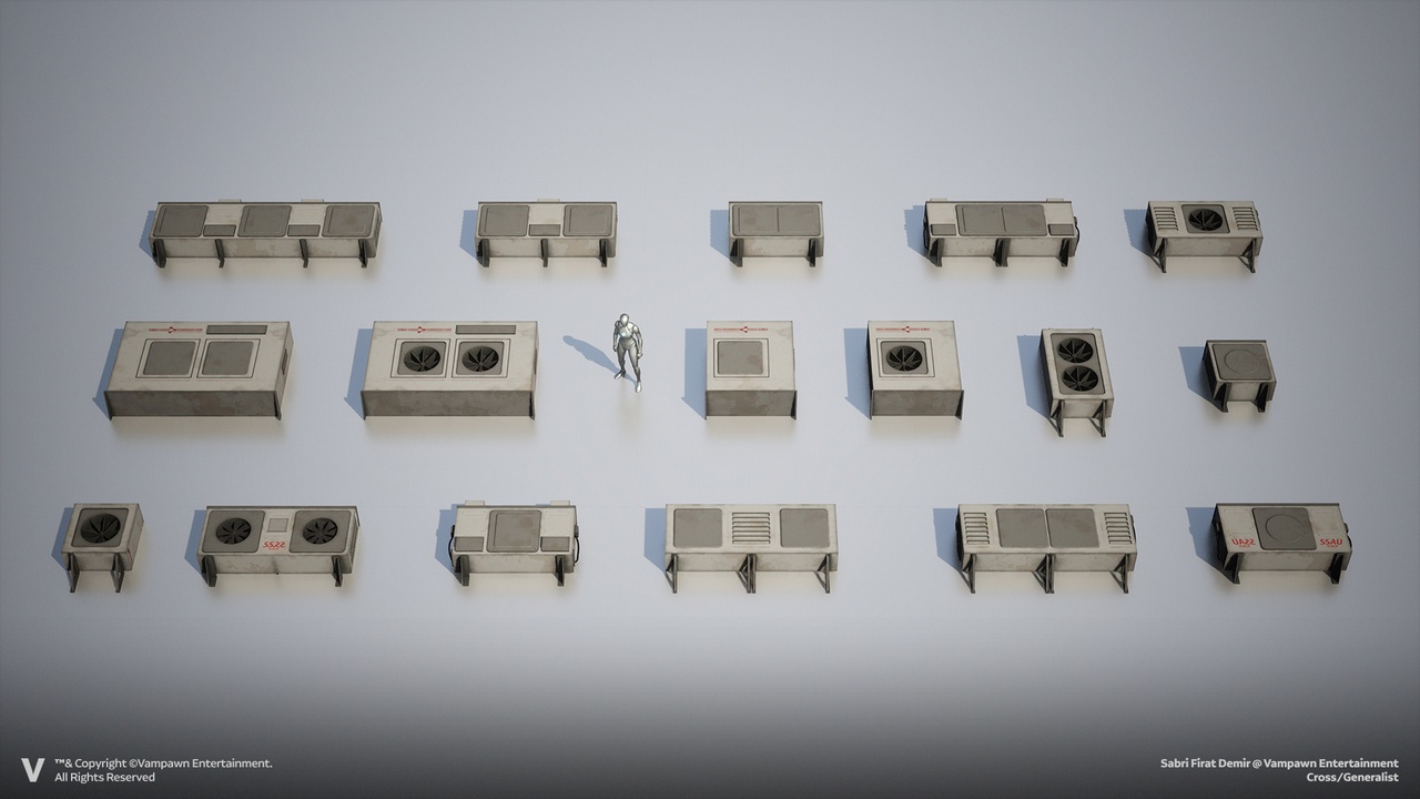 Media 1 for listing Industrial Air Conditioner Pack – Optimized PBR Asset Collection for Industrial