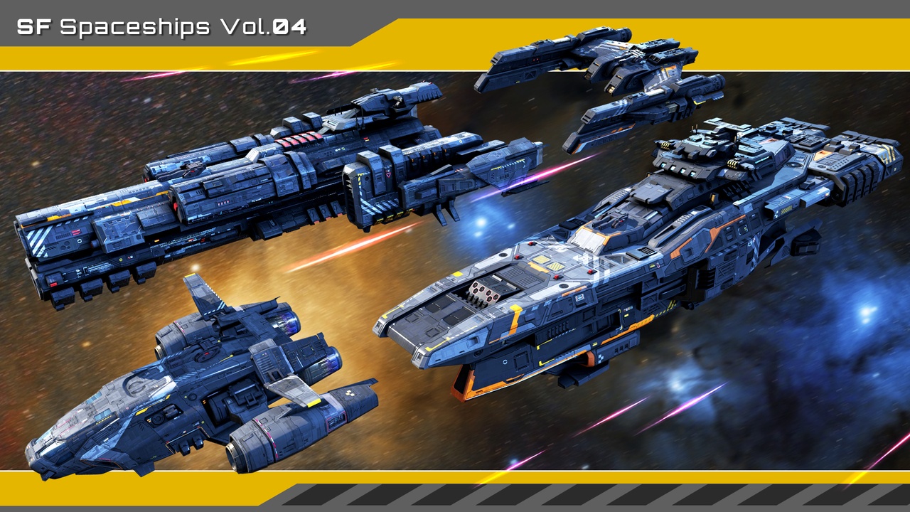Spaceship Pack Vol.4 | Fab