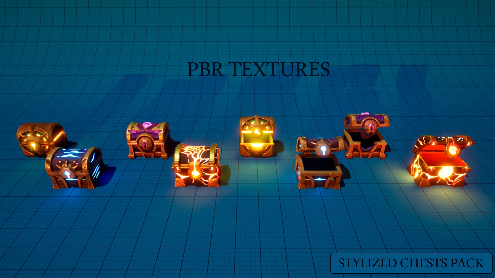 Media 1 for listing Stylized Chests Pack - Animated & Textured