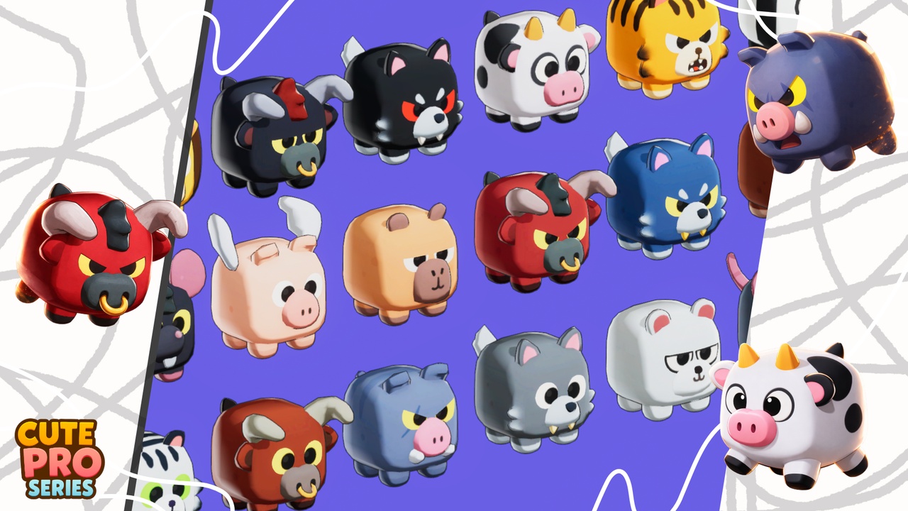 Media 1 for listing Cube Animals 01 Cute Series