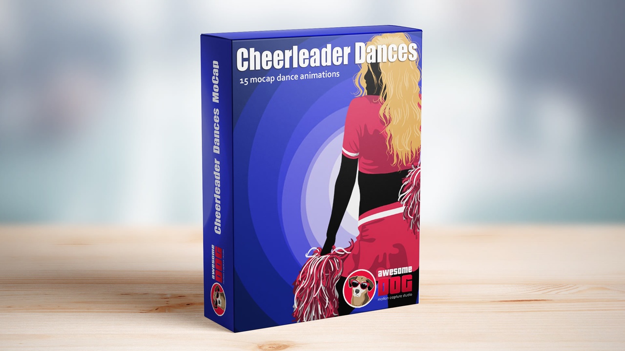 Media 1 for listing Cheerleader MoCap Dances Set